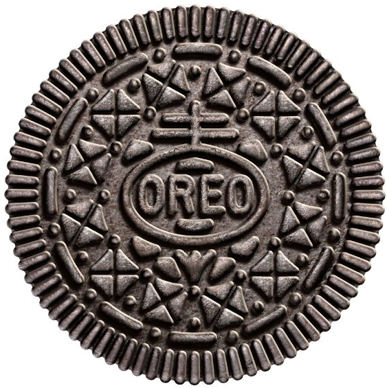 oreo cookie round CANDY STICKER