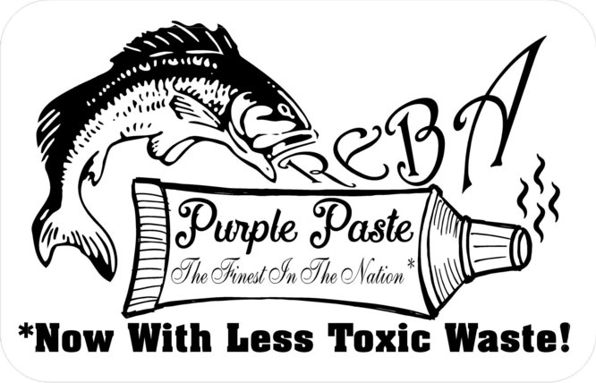 phish reba B&W band sticker