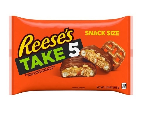 take5 reeses snack size CANDY STICKER
