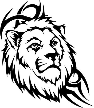 Tribal Lion Stickers 17