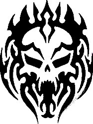 Tribal Skull Vinyl Decal 14
