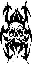 Tribal Skull Vinyl Decal 18