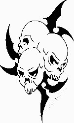 Tribal Skull Vinyl Decal 19