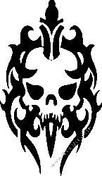 Tribal Skull Vinyl Decal 24