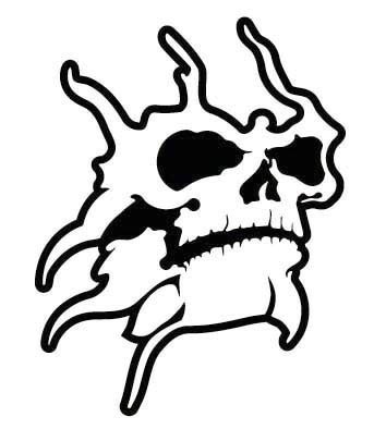 Tribal Skull Vinyl Decal