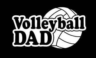 Volleyball DAD Window or Wall Sticker 2