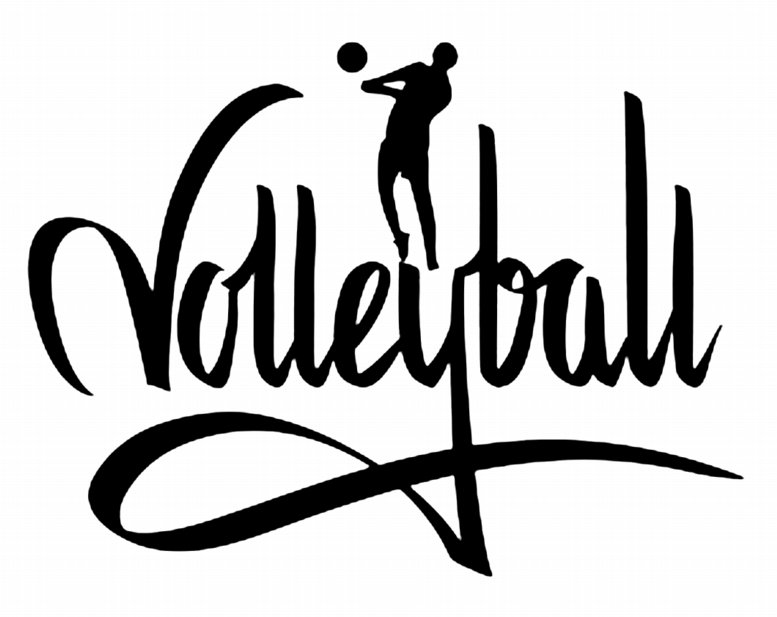 Volleyball Design Window Wall Sticker