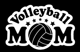 Volleyball MOM Window or Wall Sticker 2 (Copy)
