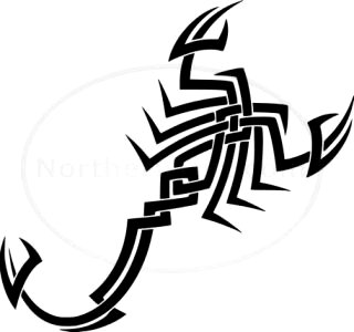 tribal scorpion car decal window sticker wall art