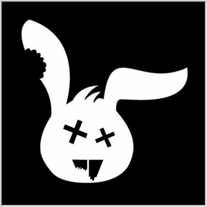zombie bunny car sticker