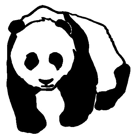 03b - Panda vinyl decal