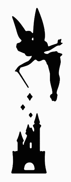 Tink Over Disney Castle Decal Sticker
