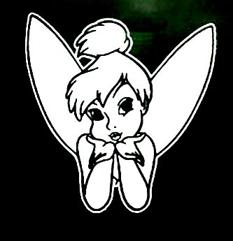 Tinkerbell Blow You Kisses Decal Sticker