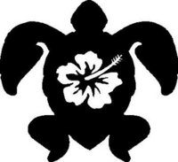 Turtle Designs 3 flower decal