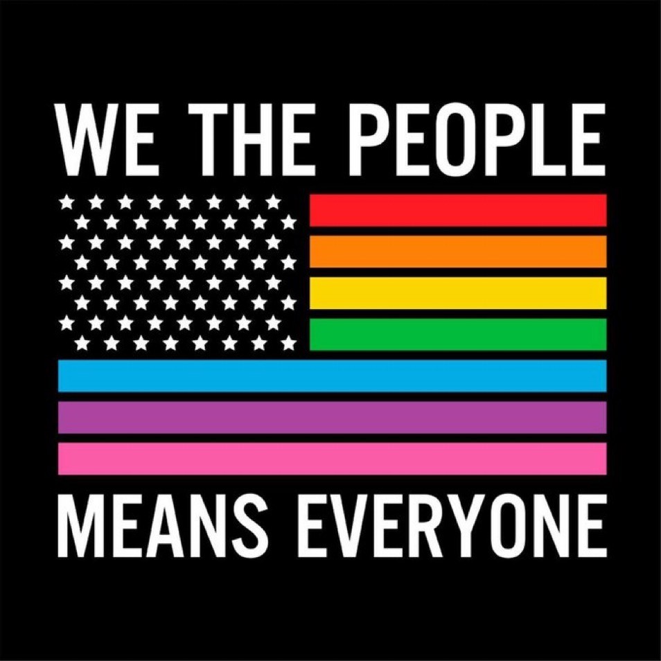 WE THE PEOPLE MEANS EVERYONE LGBT STICKER
