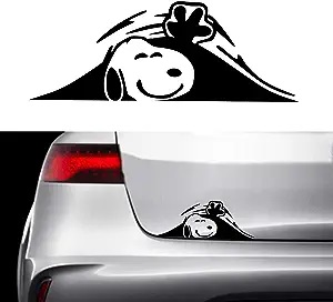 snoopy peeking out DECAL