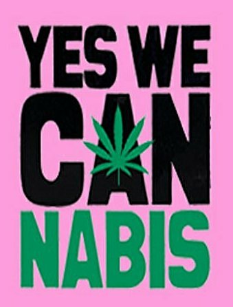 yes we cannabis black on pink