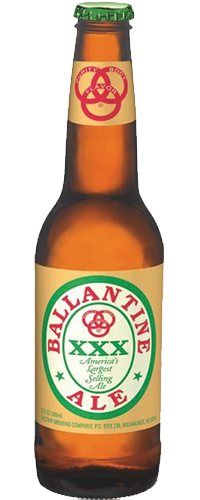 BALLANTINE ale-bottle-SHAPED BEER STICKER