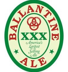 Ballantine_xxx_logo_BEER LOGO STICKER