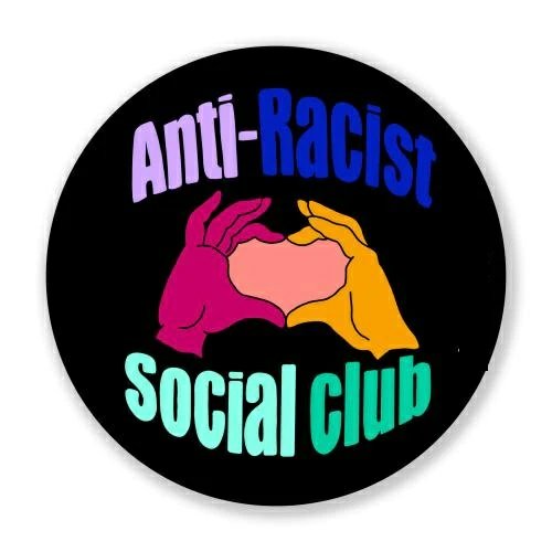 Anti-Racist_SOCIAL CLUB Round Sticker