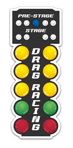 Drag Racing Tree Lights Sticker Decal NHRA Street Stock Funny Car Dragster
