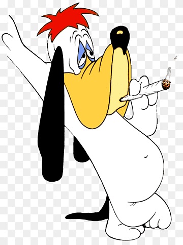 cartoon droopy-dog-doobie -comics-WB sticker