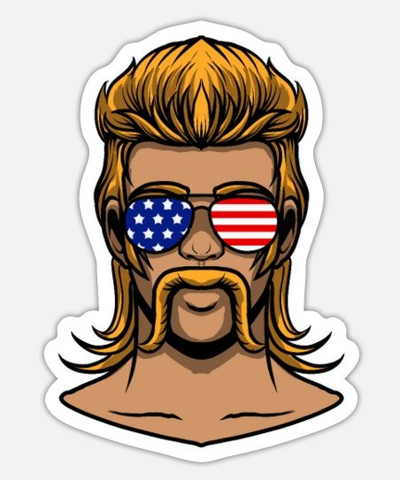mullet-pride-redneck-sticker