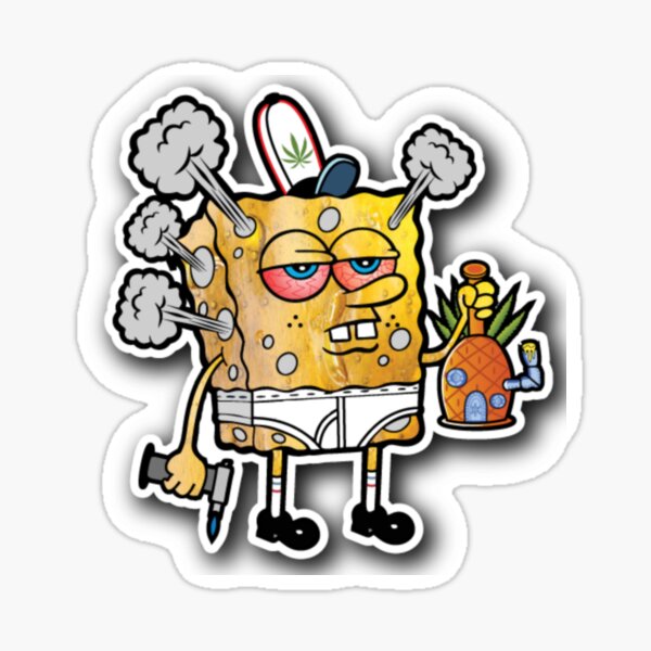 spongebob bong sticker 22