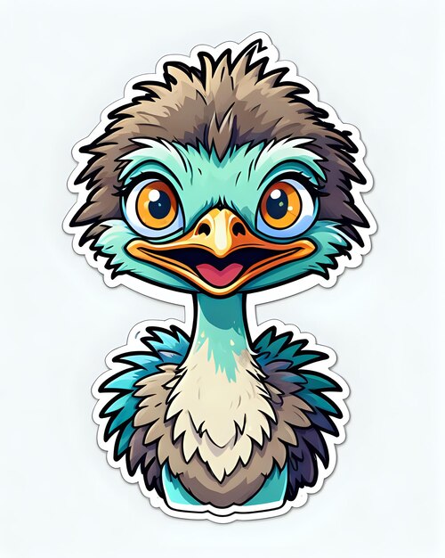 Emu Funny Animal Sticker 13