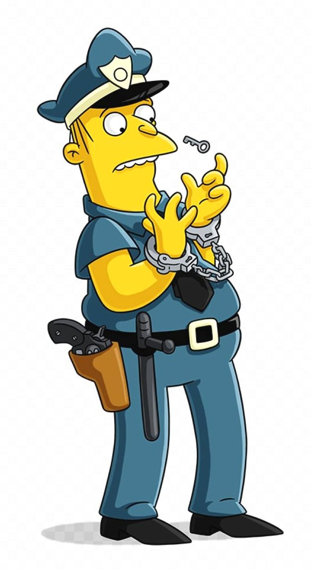 Kearney Zzyzwicz funny simpson police sticker