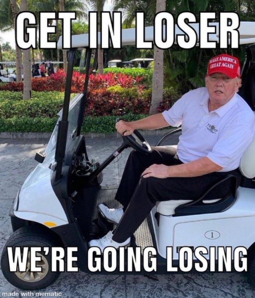TRUMP GET IN LOSER STICKER