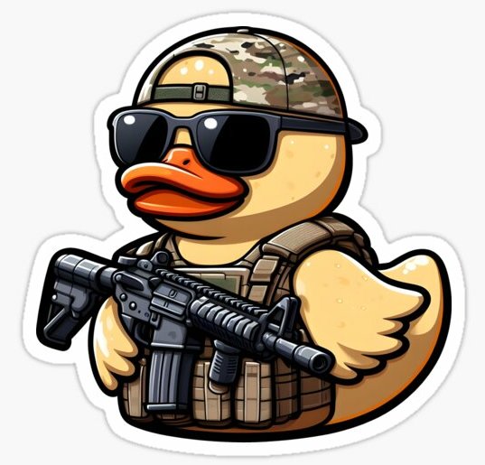 Duck Shooting Gun Control Sticker