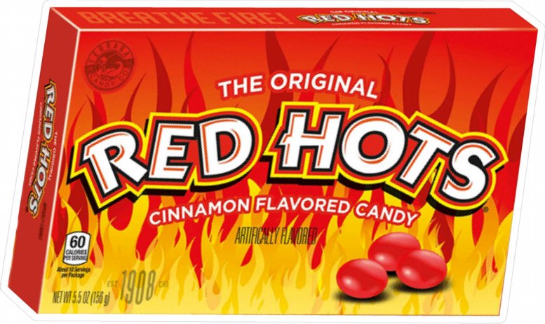red hot candy NEW LOGO box sticker 22