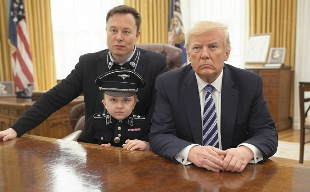 Elon Nazi Doge Political Sticker 1