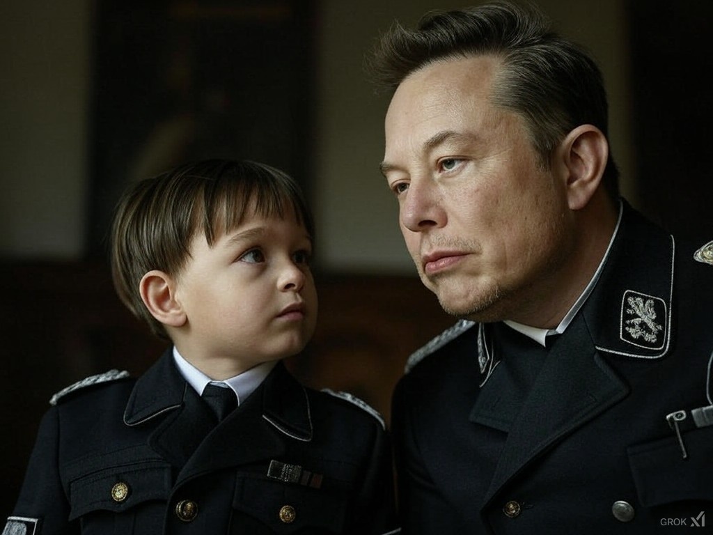 Elon Nazi Doge Political Sticker 2