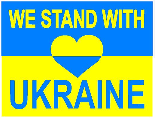 We stand with Ukraine sticker