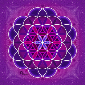 YOGA Flower of Life Color Sticker 3