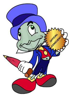 Pinocchio Jiminy the Cricket Decal