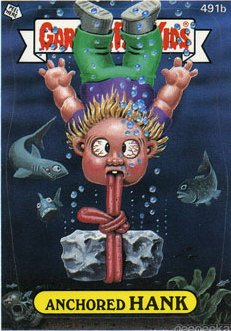 Anchored HANK Funny Sticker Name Decal