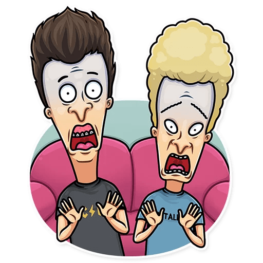 beavis and butthead mtv funny cartoon sticker_4