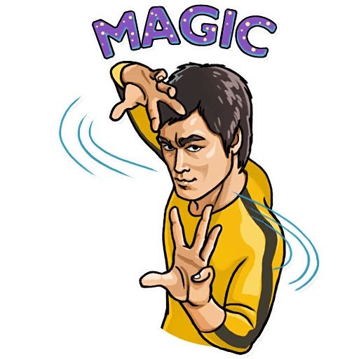 bruce dragon lee celebrity sticker_3