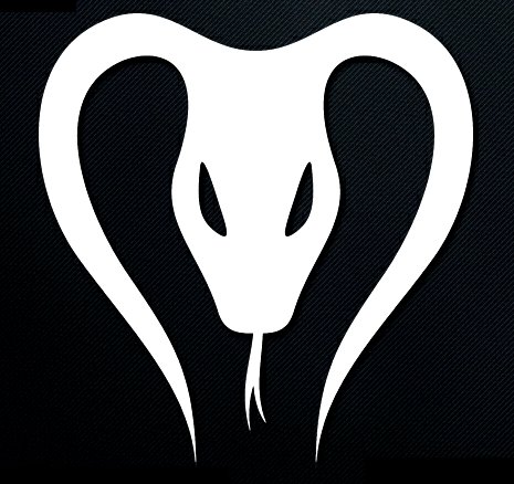 cobra snake car window decal