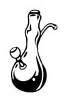 Glass Bong Weed Decal