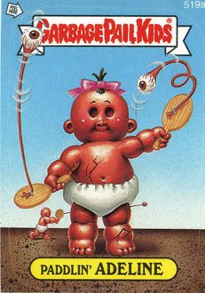 Paddlin ADELINE Funny Decal Name Sticker