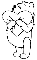 Diecut Pooh Stickers 17