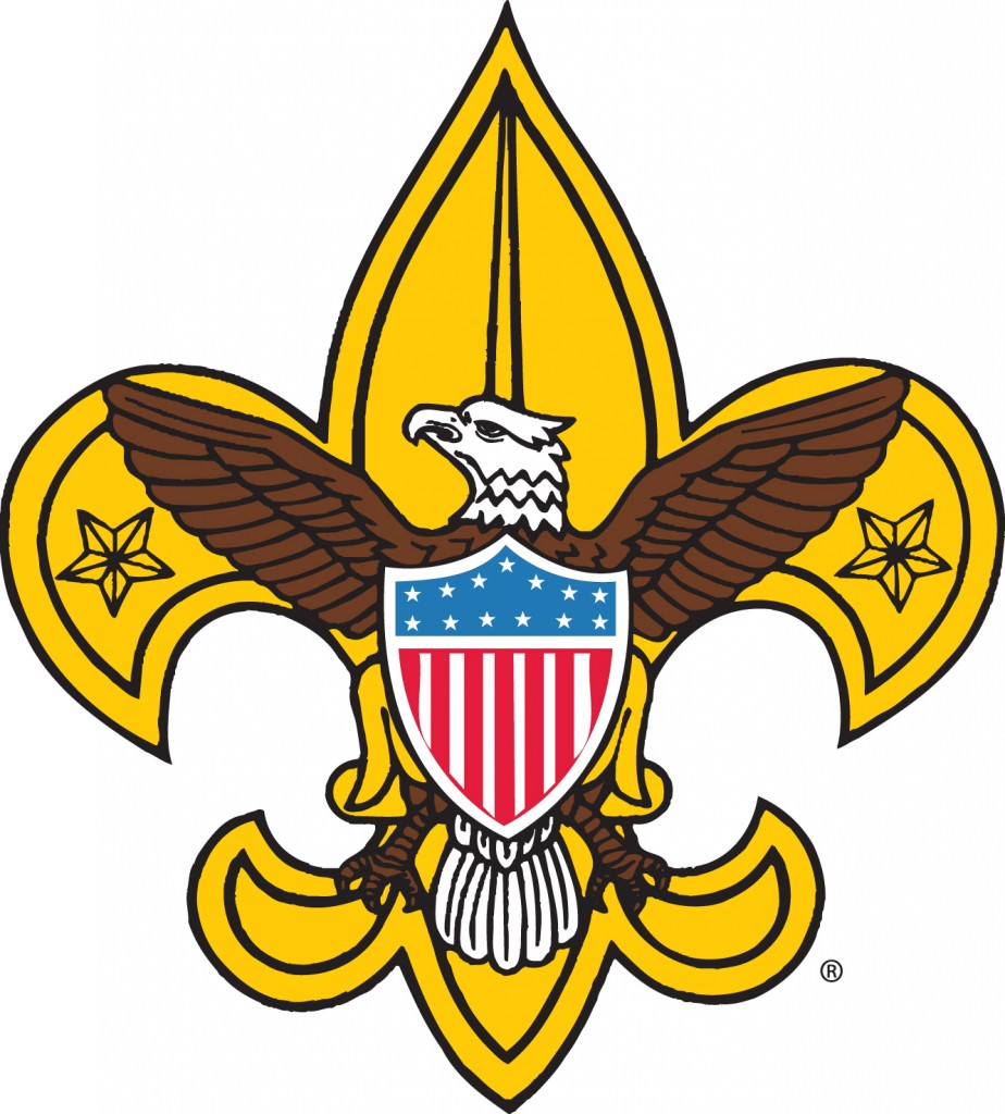 boy scouts detailed color logo sticker