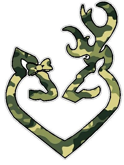 DEER HEART FILLS Green Camo