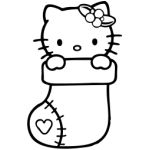 Hello K Christmas Stocking Decal