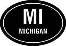 Michigan Oval Decal
