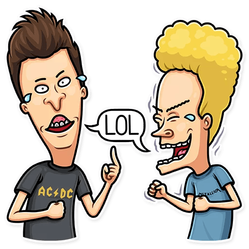 beavis and butthead mtv funny cartoon sticker_1
